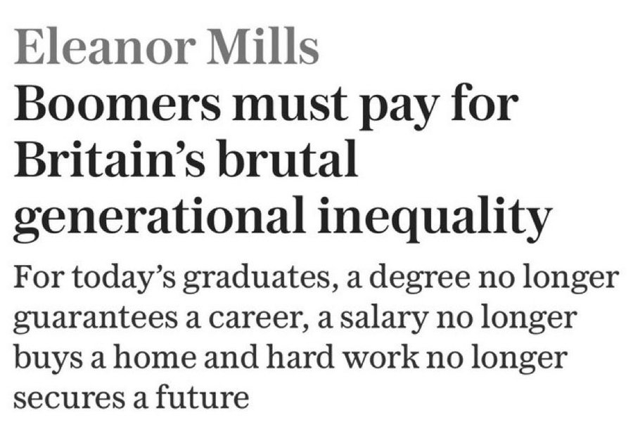 BladeoftheS's tweet photo. TBH this is the argument they want you to believe.

Do boomers own the Water Companies, the Energy Companies, the supermarkets?

No it's a different B and they are ones who MUST be dealt with.

This is just another culture war distraction. https://t.co/bveW7ADnF6