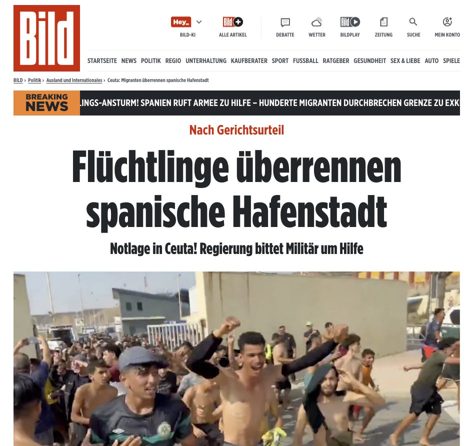 AfD's tweet photo. Es ist grotesk, die nach Europa eindringenden Migranten immer noch "Flüchtlinge" zu nennen. Viel schlimmer: Deutschland steht dank einer handlungsunwilligen Bundesregierung offen wie ein Scheunentor - und ist mutmaßlich das Hauptziel dieser neuen Asylwelle. https://t.co/V9VB4mTFZb
