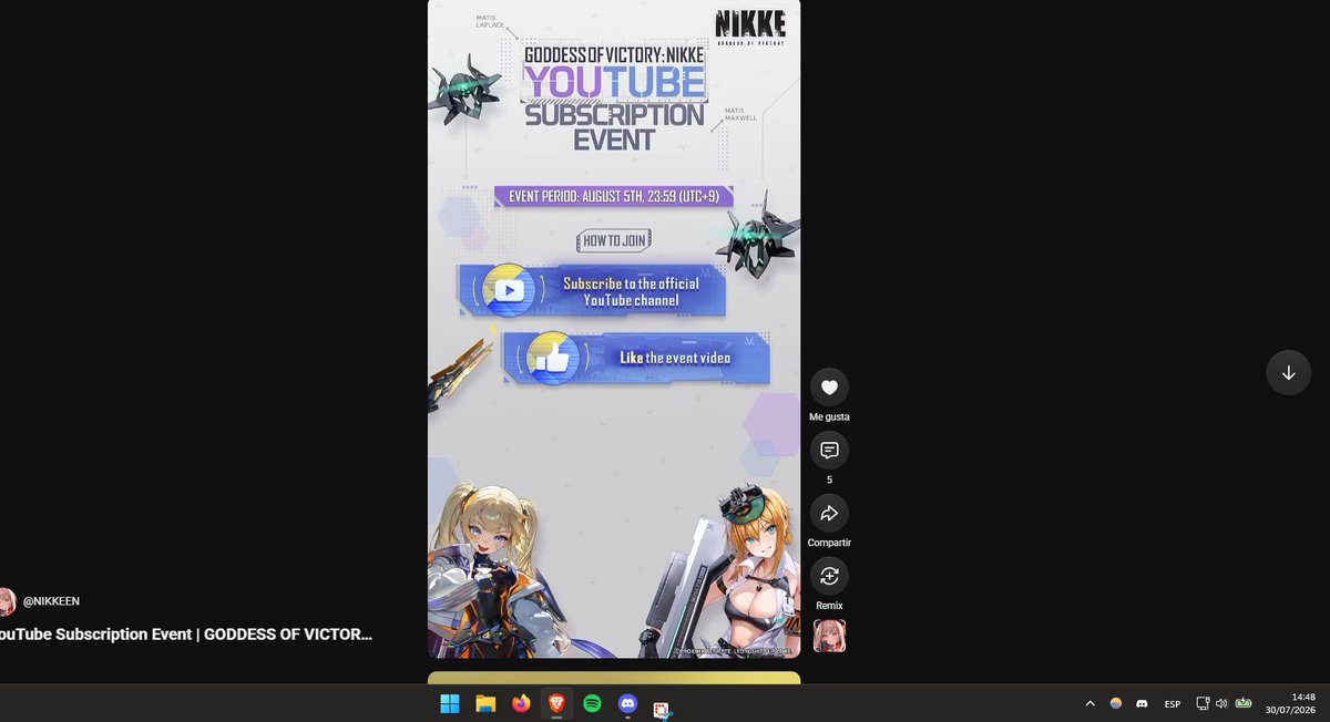 KitWithoutyou's tweet photo. #NIKKEYouTube Loving the new event 😁 https://t.co/ZE83QUQ1jP