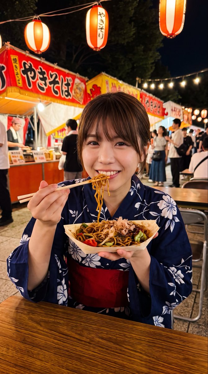 tahna161's tweet photo. この前のお祭りで食べた焼きそば✨
#AI美女 #AIart️️️️️️️️️️️️️️️️️️️️️️️️️️️️️️️️️️️️️️️️️️️️️️️️️️️ https://t.co/3hIUJpMIHH