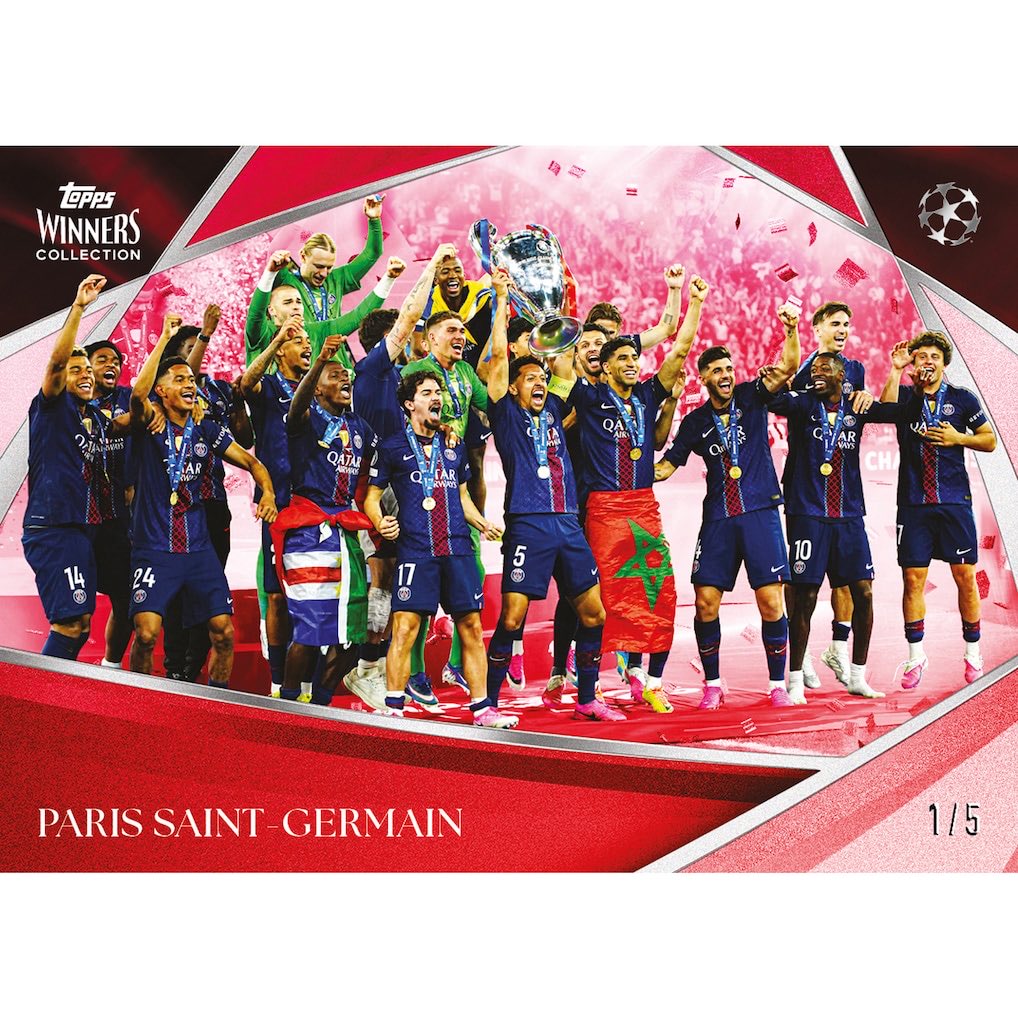 sy_prono's tweet photo. Salut l’équipe je revends ce magnifique Topps Winners Collection - UEFA Champions League - PSG 2025/2026 BACK2BACK !

N’hésitez pas à me dire si certains sont intéressé 😉
À un prix vraiment sympas. https://t.co/I2SNWO9m7v