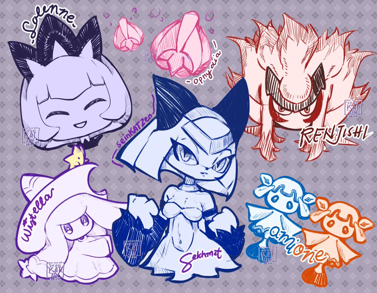 artofseinkatzen's tweet photo. Palworld Doodles~
uwu
Of course I had to use the modded Sekhmet for reference XD
#palworld #Palword
#sekhmet #solenne #wistella #renjishi #amione #ophydia https://t.co/YNCBVaULLT