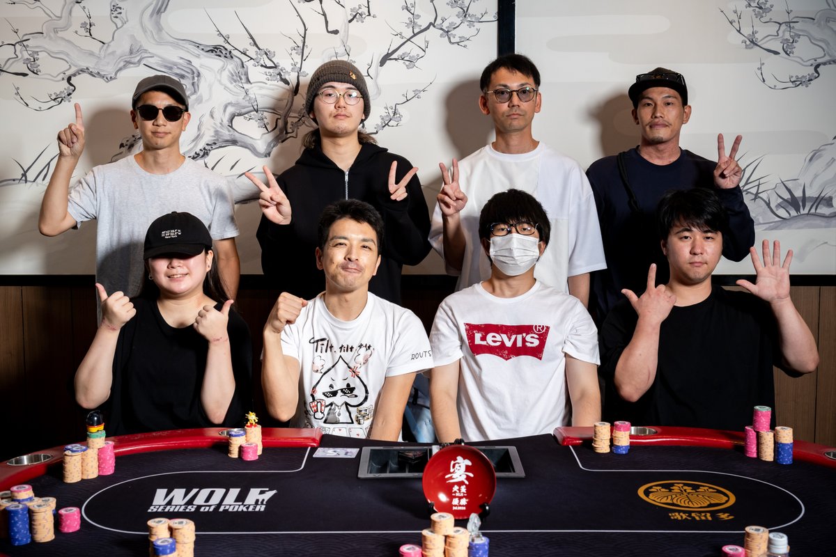 utage_2022's tweet photo. 【#1 火蓋 ~NLH~】

▼優勝は…yasu選手🏆

おめでとうございます！

RESULT / Entries 75
（敬称略）

Champion yasu
Runner-up るい
3rd みっきー
4th 猫村
5th かなた
6th りく
7th TAKA
8th ろんちゃん
9th S

#歌留多_宴 https://t.co/WcL0izsmoS