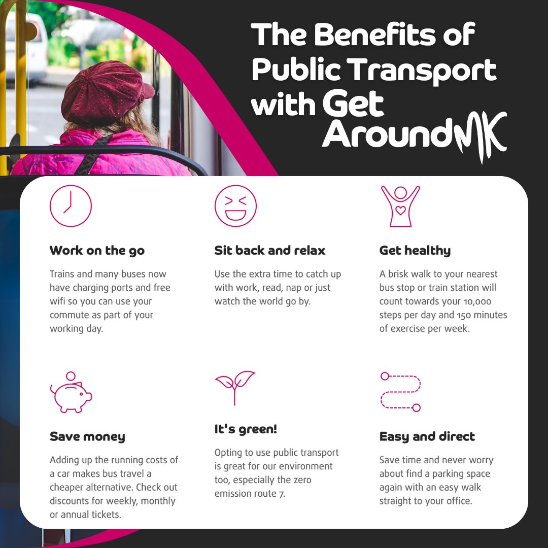 GetAroundMK's tweet photo. π Leave the car behind and discover a smarter way to travel around Milton Keynes.
Public transport can save you money, reduce your carbon footprint and make every journey less stressful. π
π https://t.co/oEY4HPie44
#PublicTransport #SustainableTravel #GetAroundMK https://t.co/vlGzMT1U4I