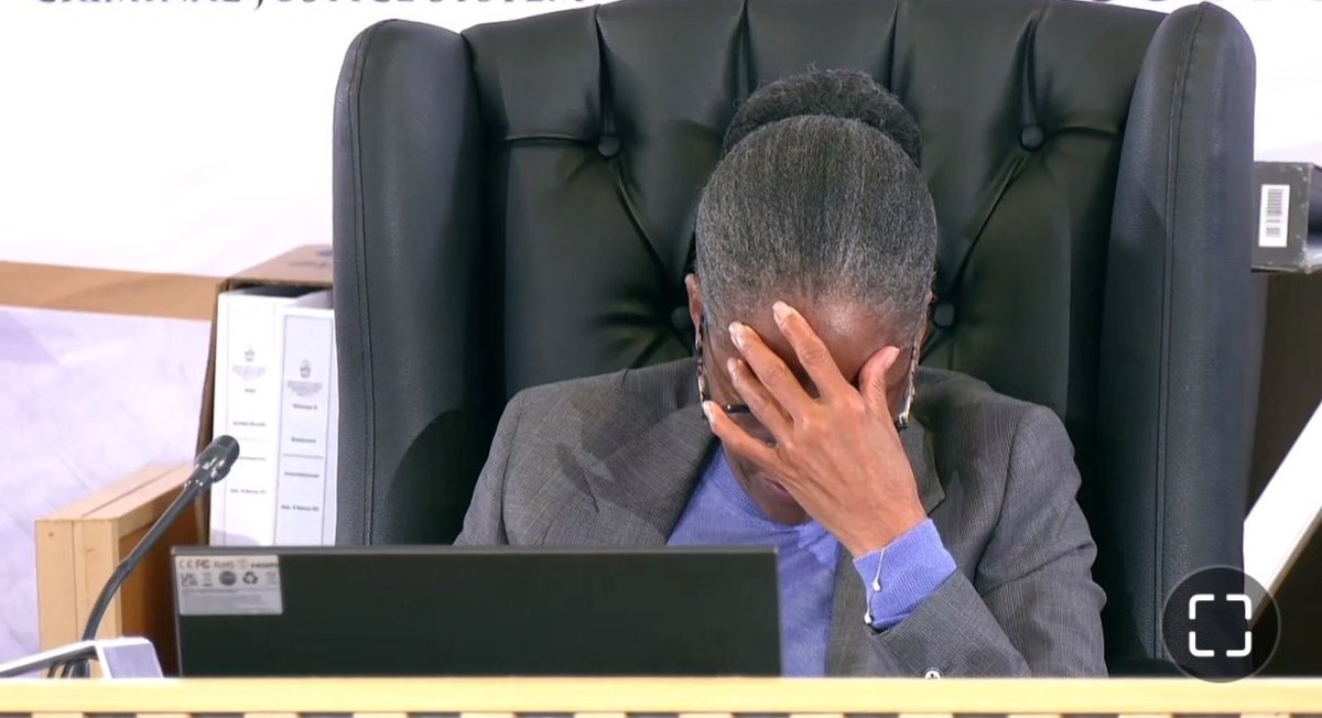 _AfricanSoil's tweet photo. ⚖ | 𝗠𝗮𝗱𝗹𝗮𝗻𝗴𝗮 𝗖𝗼𝗺𝗺𝗶𝘀𝘀𝗶𝗼𝗻 | Andrea Johnson disrespected the Commission so much that she insulted the Commissioners. Why would she do that? 😤

Not once did we see the Commissioners laughing and giggling except when she was making stupid jokes that were not even funny. They've always been professional. 

She needs to be called back to answer about this and these allegations by Ramsamy.