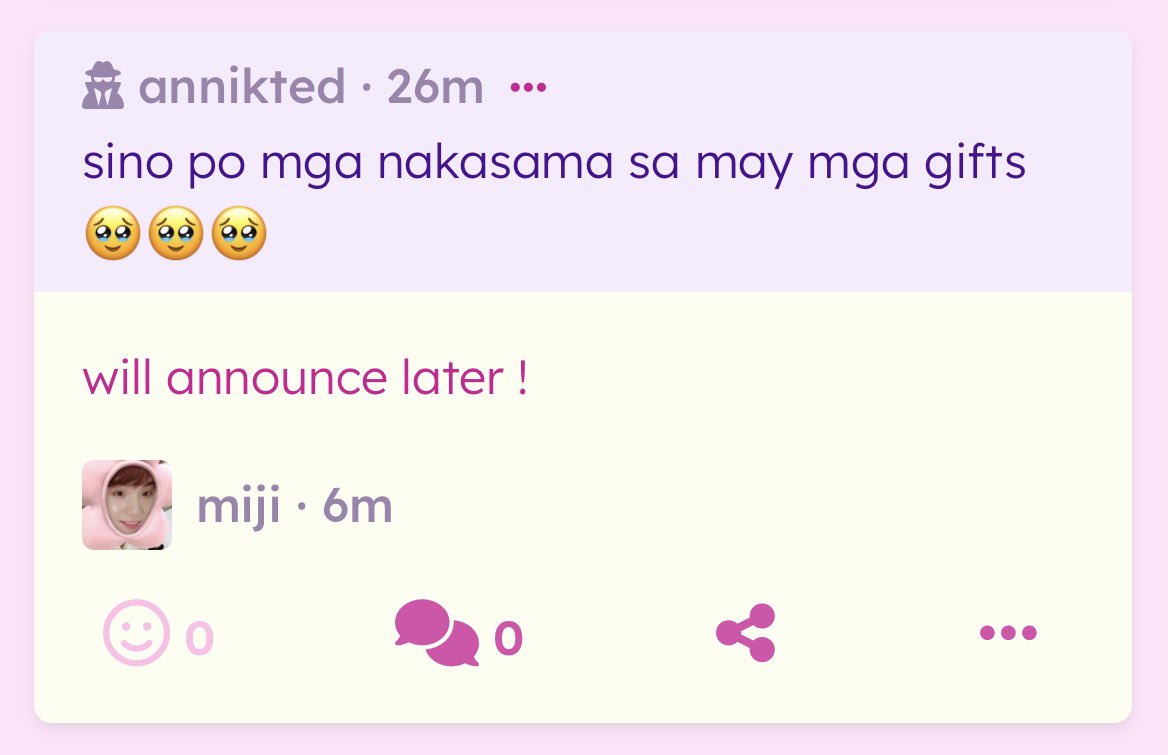 mijiniks's tweet photo. sino po mga nakasama sa may mga gifts 🥹🥹🥹 — will announce later ! https://t.co/E7kIOTH9SD https://t.co/ROgHuKBQhb
