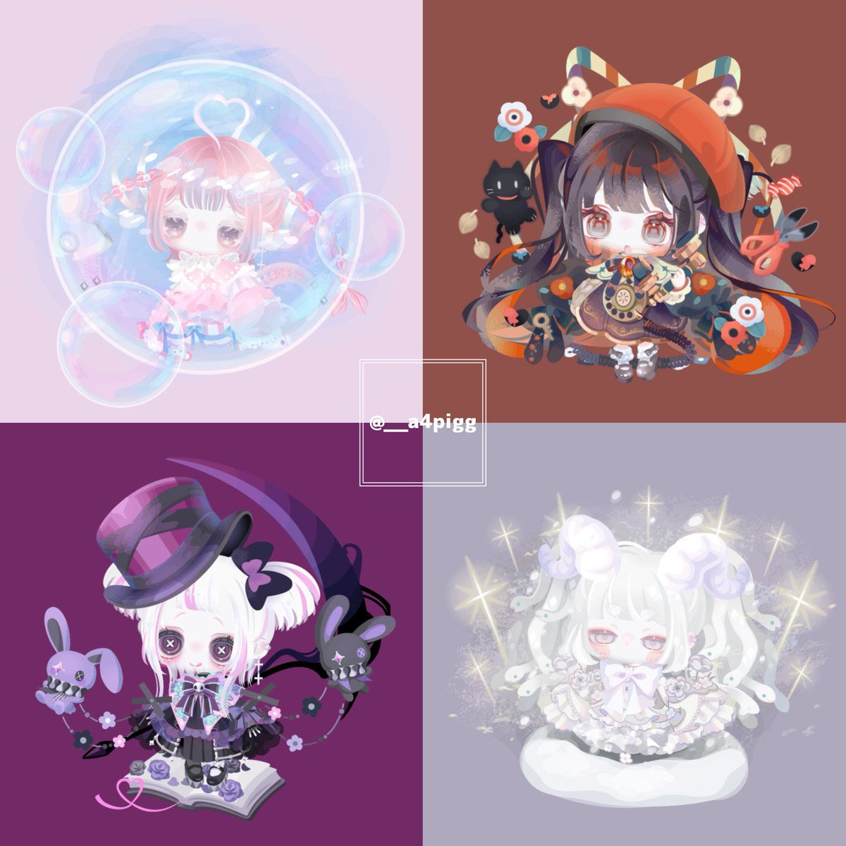 __a4pigg's tweet photo. 一部ですが、いただいたアイテムで組んだコーデ達ꔛ♡
ふわふわも人外も派手なコーデも大好き！全部着た~い！なﾜﾀｸｼ…
コーデ組む楽しみが何倍にも増えてとっても幸♪
#ピグパ https://t.co/AAVV8WUn8j