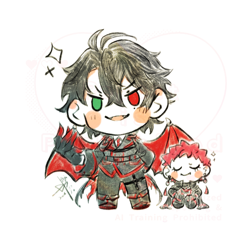 hiya_fanart's tweet photo. 救命他們看起來像這樣😭🫶✨ https://t.co/bxijIwtrkY