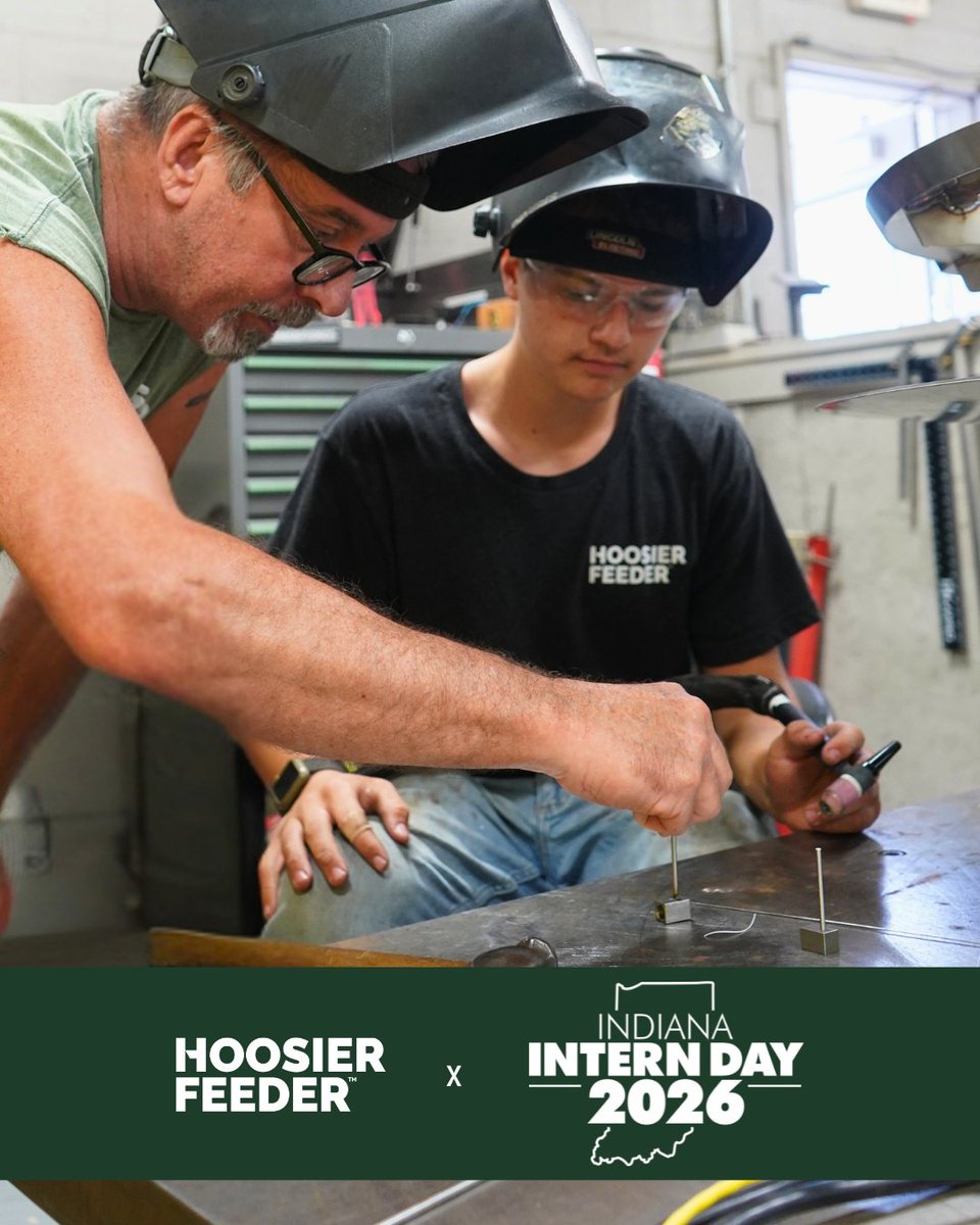 HoosierFeederCo's tweet photo. Happy #INInternDay!
Today we're celebrating interns across Indiana and recognizing our summer welding intern, Collin, for all of his hard work and contributions at Hoosier Feeder this summer.
Thank you!
#NationalInternDay @IWEIndiana @HigherEdIN https://t.co/3njfsCyOpL