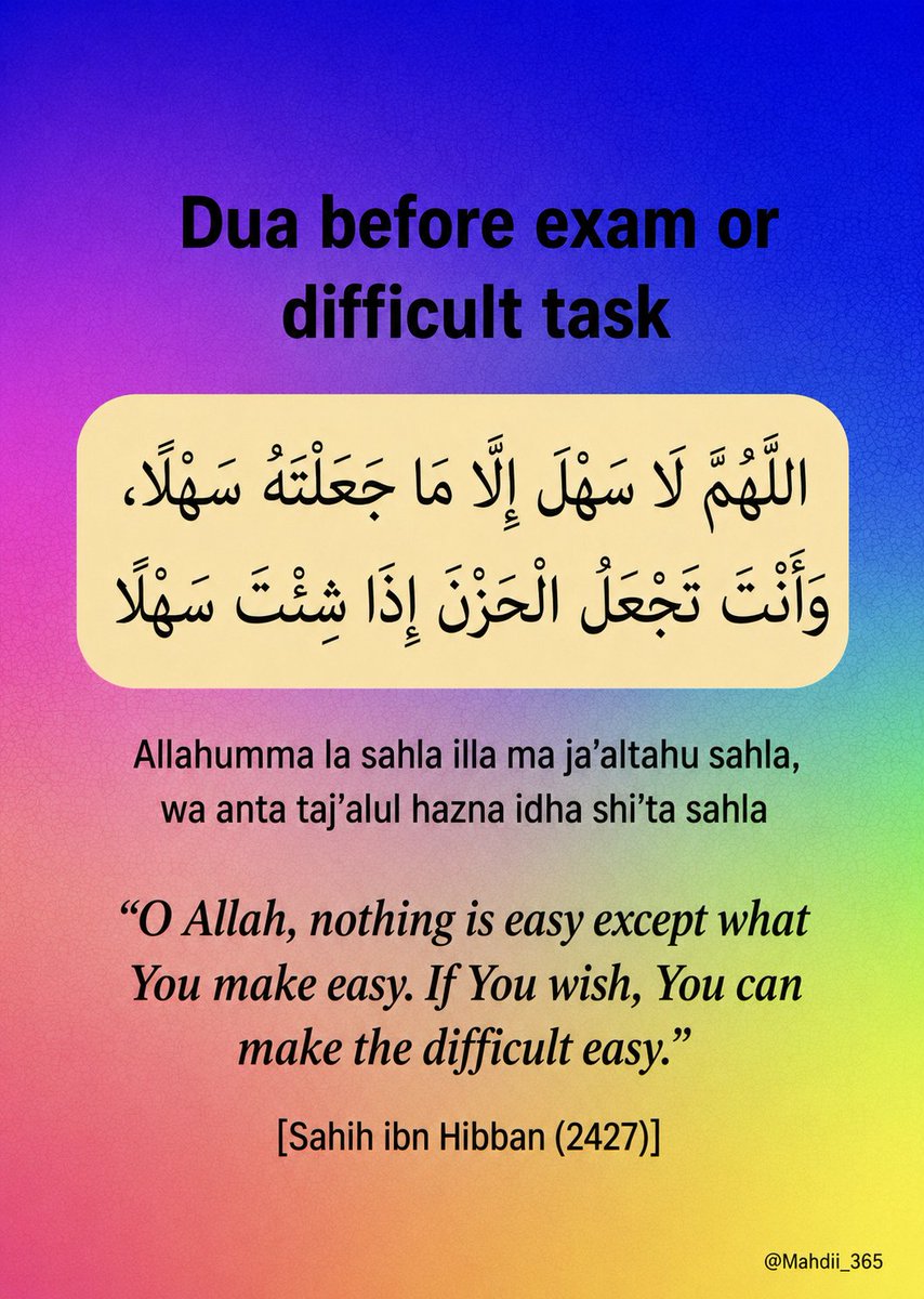 Mahdii_365's tweet photo. Du'a before exam or difficult task: https://t.co/1EEmXVv6zt