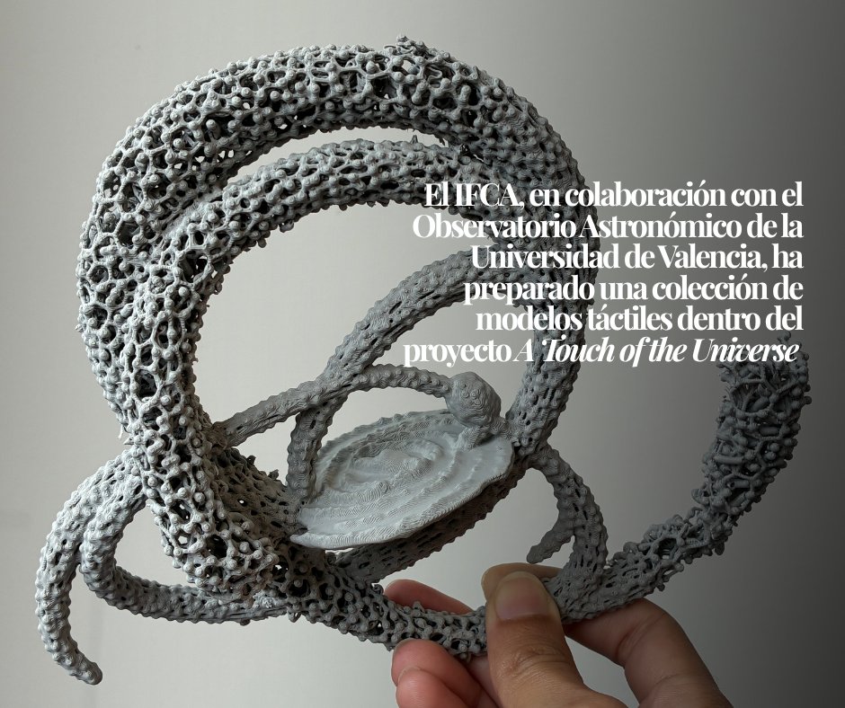 IFCA_CSIC_UC's tweet photo. Además, el IFCA, en colaboración con el Observatorio Astronómico de la @UV_EG, ha preparado una colección de modelos táctiles impresos en 3D dentro del proyecto A Touch of the Universe.

👇🏽 https://t.co/ZwNuax1ixY
