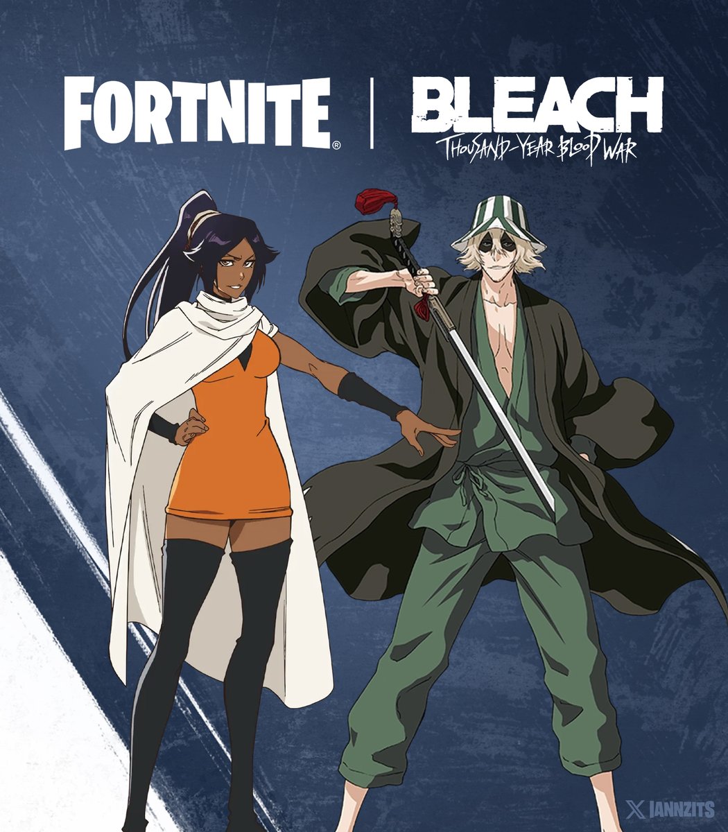 iannzits's tweet photo. 🔥 FORTNITE | BLEACH — Yoruichi Shihōin e Kisuke Urahara estão atualmente criptografados junto com seus acessórios na v41.30 do Fortnite!

Eles chegam em breve à Loja em uma 2ª leva de cosméticos da colaboração com Bleach. https://t.co/AHN5hbceMO