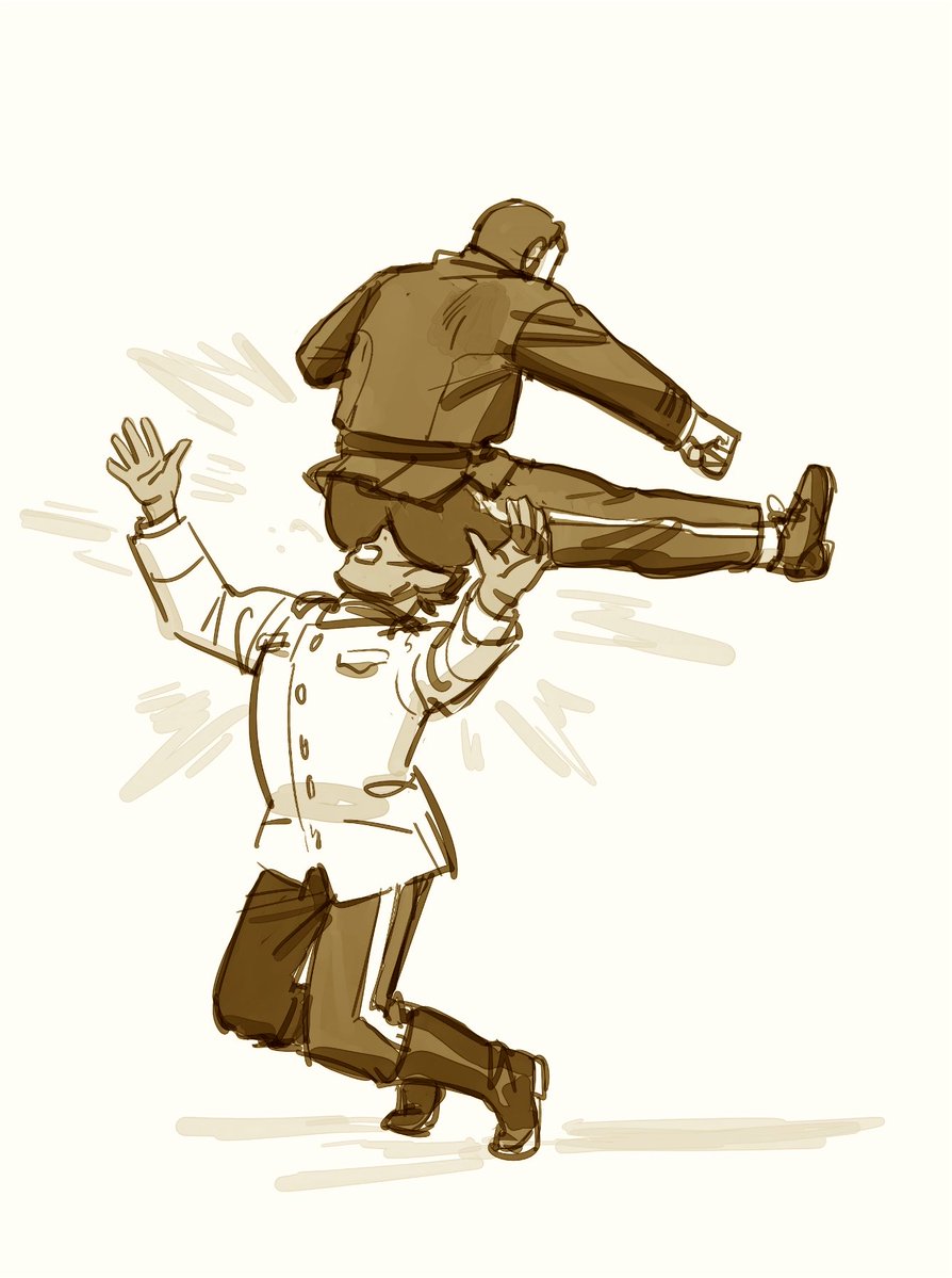 gebo_margarine's tweet photo. あとは鯉月のケツ蹴りを描いたりしてました https://t.co/a2eOA5sYGn