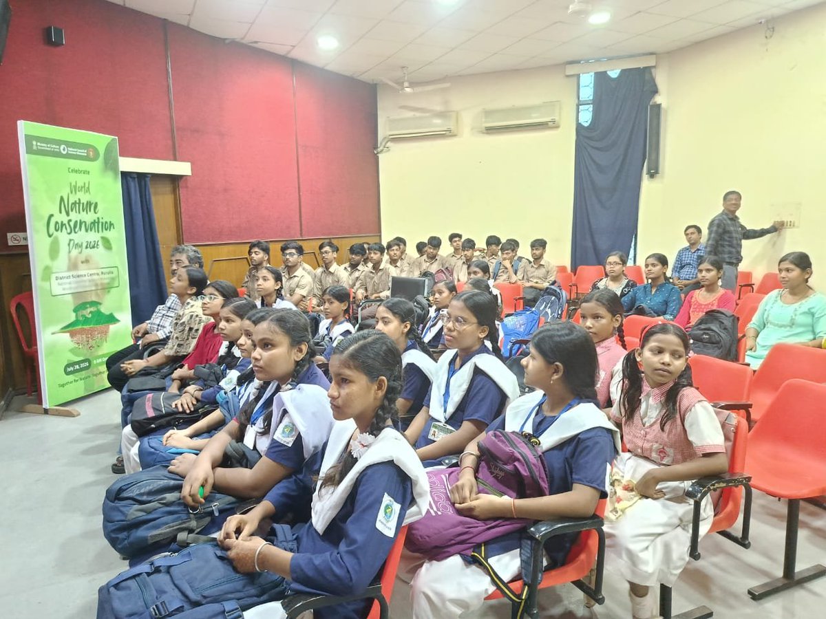 dscpurulia's tweet photo. 𝐖𝐨𝐫𝐥𝐝 𝐍𝐚𝐭𝐮𝐫𝐞 𝐂𝐨𝐧𝐬𝐞𝐫𝐯𝐚𝐭𝐢𝐨𝐧 𝐃𝐚𝐲 was commemorated at @dscpurulia, a unit of @ncsmgoi, @MinOfCultureGoI with various events and activities on July 28, 2026.
#SaveNature #ClimateAction https://t.co/FaVtTKd2N3