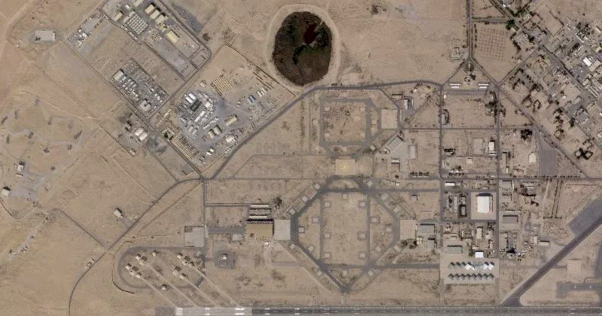 Currentreport1's tweet photo. JUST IN:

IRGC claimed its strike on Al-Azraq airbase in Jordan destroyed 3 US F-35s, damaged 3 others and killed several US officers and technical personnel.

It also claimed to have struck the US Ali al-Salem airbase in Kuwait, destroying 2 drone hangars and a fuel tank serving military aircraft and helicopters.