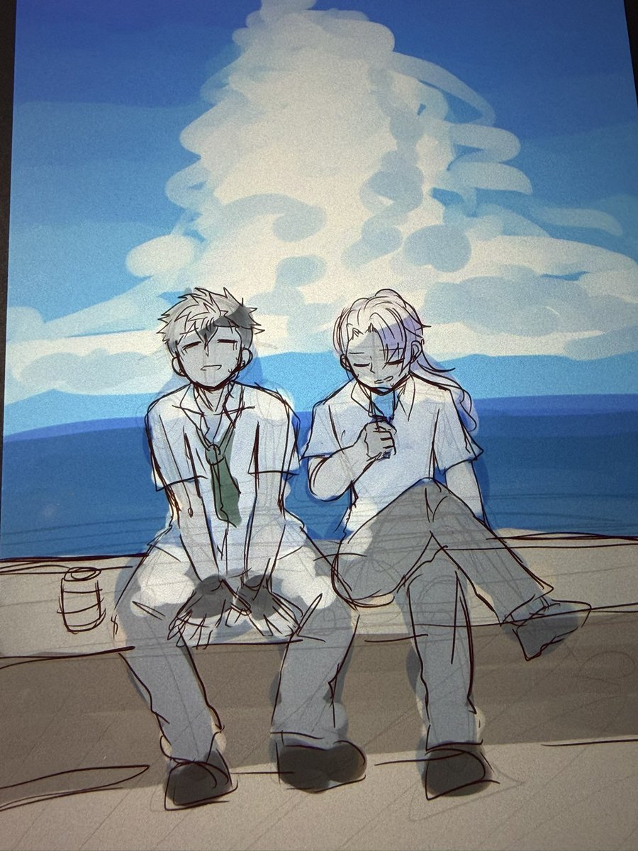 krkrm0203's tweet photo. なんか、こういうの描きてえな〜っていうのをざかざか描いてた　ラフです https://t.co/AAWxpjJUCa