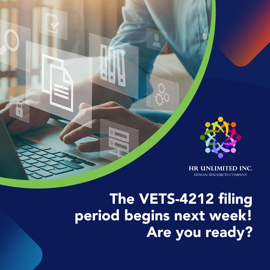 HR_Unlimited's tweet photo. Beginning August 1, covered federal contractors can submit their annual VETS-4212 Report.

To help you prepare, we've created a free VETS-4212 Report Checklist: https://t.co/NHKmW0YL8N

#FederalContractors #VETS4212 #VEVRAA #OFCCP #HRCompliance #VeteranHiring #Hiring https://t.co/MmSGOP4v0K