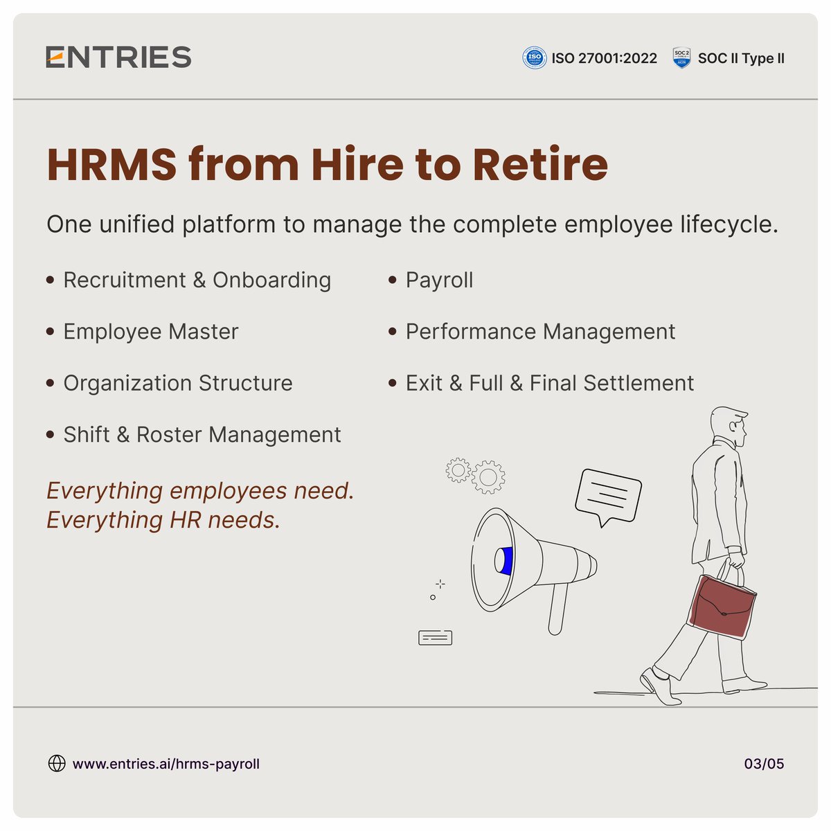 Entries_ai's tweet photo. Compliance is complex. Entries AI makes it simple.

Automate payroll, statutory compliance, and workforce management from one platform.

Sign up:https://t.co/D0OQBfX9Os

#EntriesAI #HRMS #Payroll #LabourCompliance #AI #Automation #StartupIndia https://t.co/GupGuCcW6m
