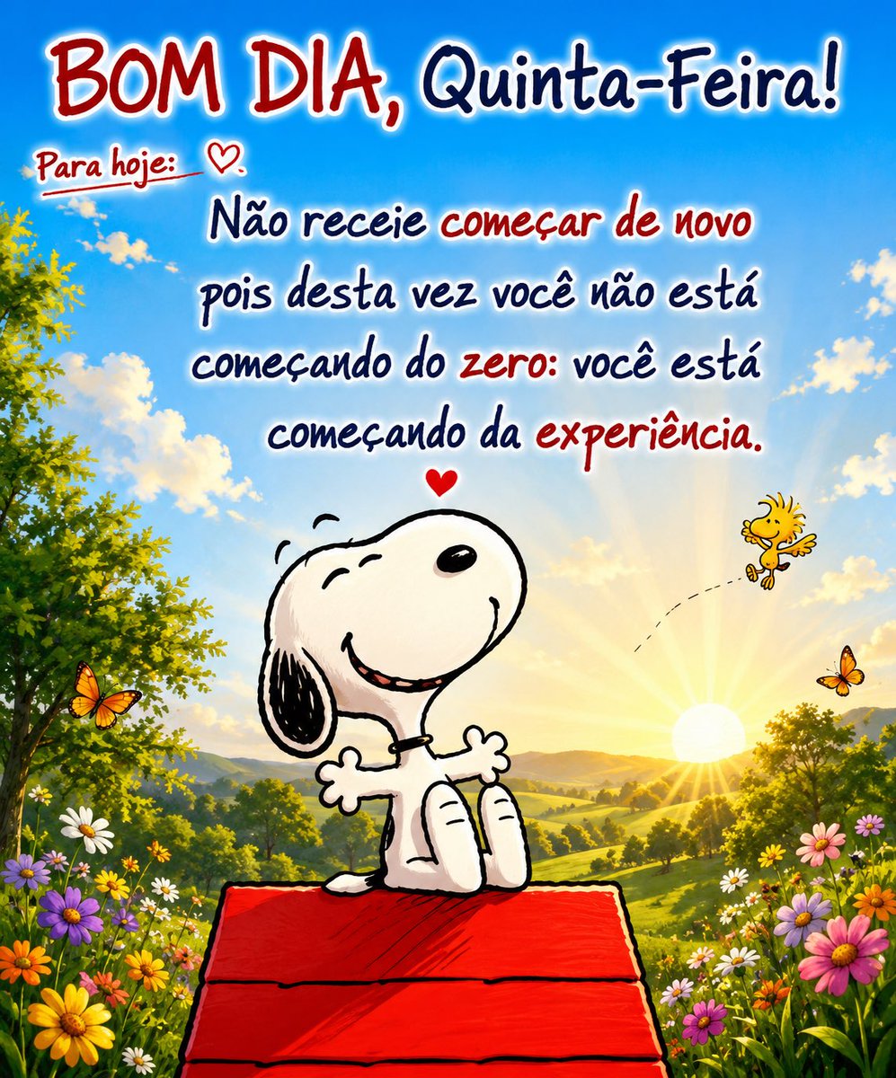 celiosfranco's tweet photo. Que possamos abraçar cada nova oportunidade sem receio. As Lições Aprendidas são o maior tesouro de quem deseja recomeçar com mais sabedoria, evitando os erros do passado e construindo um futuro melhor. Uma corajosa e frutífera Quinta-feira!!!
#CSF
🍀🙏🏼🎼☮️ https://t.co/xiWduToCPZ