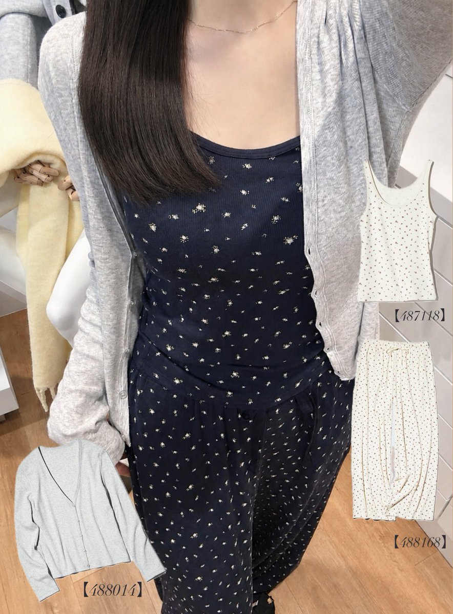 139621a's tweet photo. UNIQLOパジャマが可愛すぎる🍒🤍
おうち時間の幸福度が一気に上がるし、コスパ良すぎて感動…🫶🏻毎日のQOL爆上がりアイテム💐 https://t.co/GKY1XQPwQp