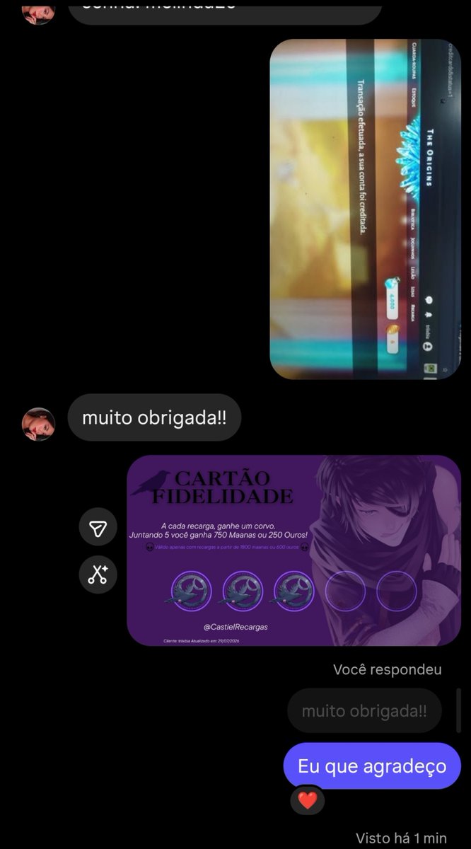 CastielRecargas's tweet photo. Recargas de Eldarya feita para duas clientes!
Muito obrigada pela confiança e preferência! S2

Quer garantir maanas no precinho para avançar na rota mais rápido? Clique no link na bio para conferir o nosso catálogo!

#adtwt #eldarya #otome #cdmtwt #amordoce https://t.co/mMBnReVptL