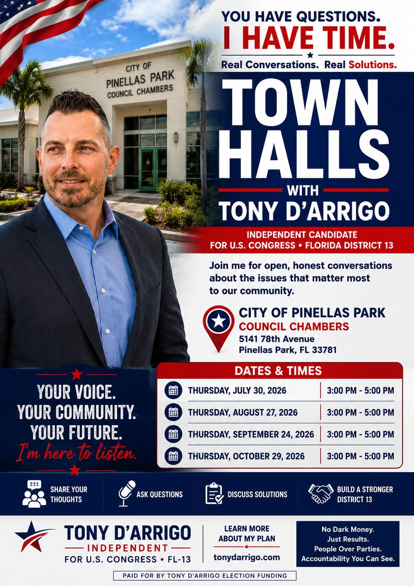TonyDArrigo's tweet photo. Catch One of Our Town Halls Near You! https://t.co/F2XEOvOqJt