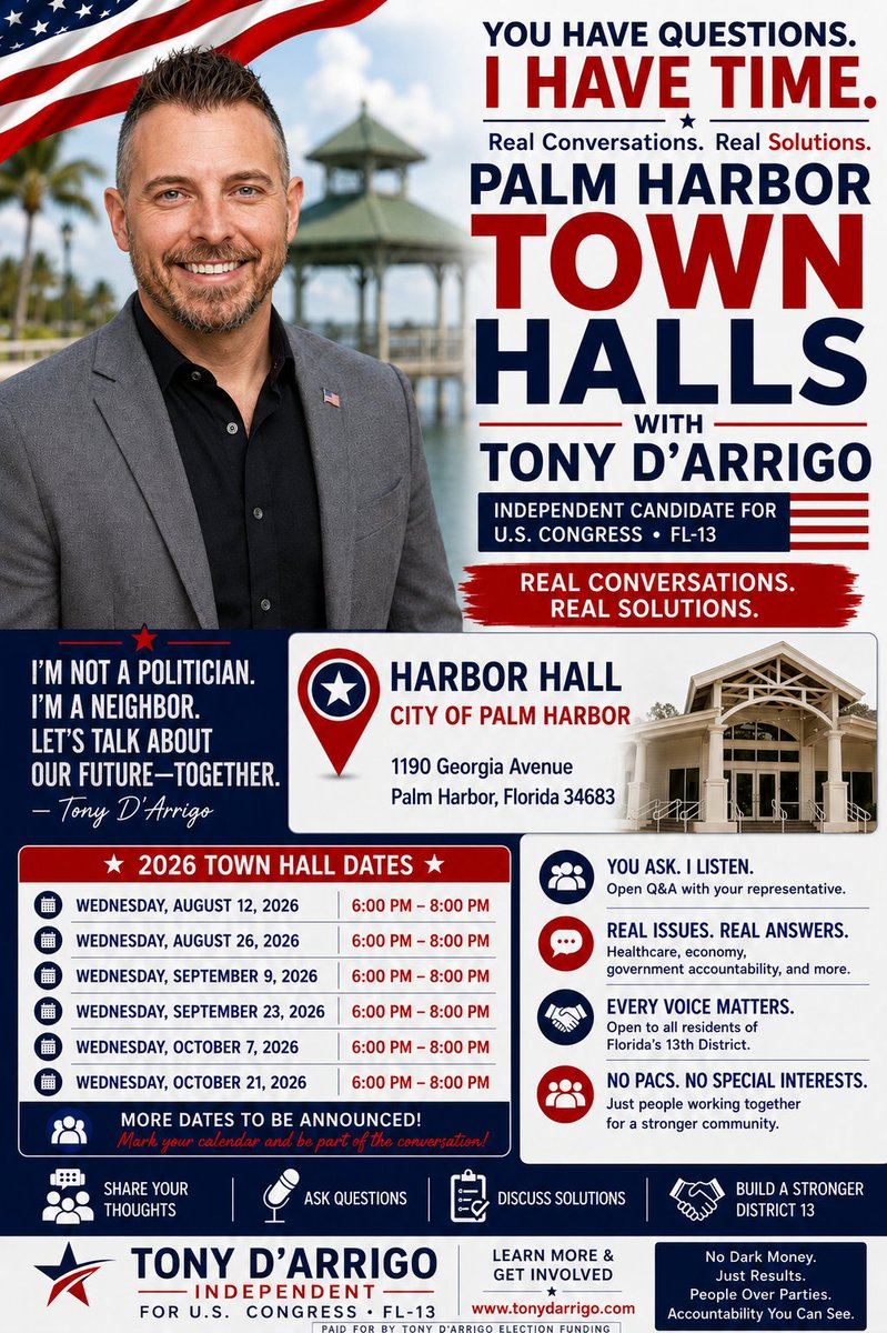 TonyDArrigo's tweet photo. Catch One of Our Town Halls Near You! https://t.co/F2XEOvOqJt