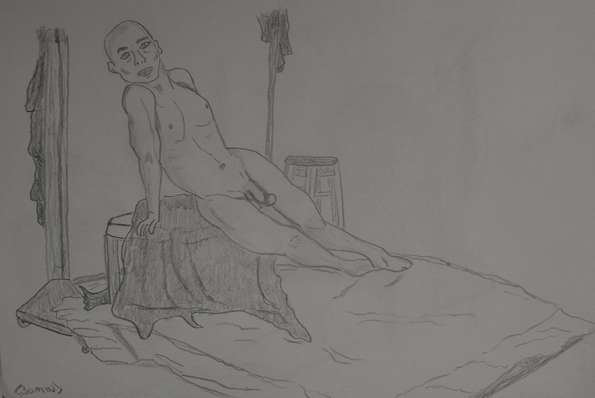 m4goodtimes's tweet photo. the 2nd half of the #nudemodel #lifeart #session last nite, I drew 2x 20-min sketches, + 1x 30 min sketch. https://t.co/MICFB9gnUP
