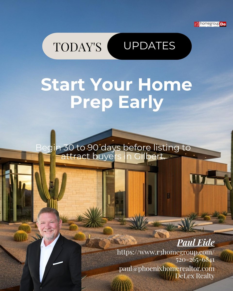 Paul_Eide_MN's tweet photo. Starting your 30–90 day home prep in Gilbert with repairs and paint sets the stage for show-ready curb appeal and buyer interest. What room would you tackle first if you were listing today? 🏡✨ https://t.co/ctZyHCZcnv
