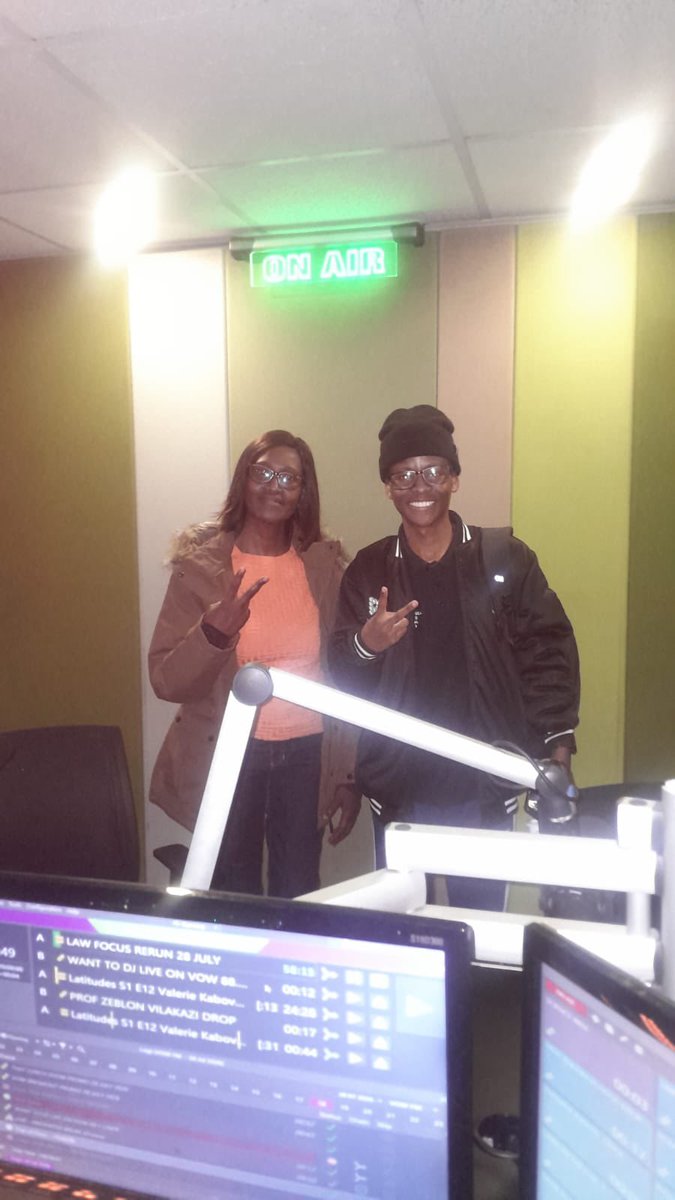 Exposcience's tweet photo. Eskom Expo Johannesburg Region was proudly featured on Voice of Wits (VOW) FM!

A special thank you to host Christophocus Seboka for the opportunity to showcase how Eskom Expo continues to inspire the next generation of scientists, innovators and problem-solvers.

Representing the Johannesburg Region were:
• Ms Benedicta Tshabalala, Educator, Shadow Regional Science Fair Director and Catering Coordinator
• Jeffery Kgopane, former Eskom Expo participant and current student at the University of the Witwatersrand

Thank you for sharing your insights, experiences and passion for scientific research, helping to encourage more young people to get involved in STEM and research.

#DiscoverEskomExpo #EskomExpo #VoiceOfWits #STEMEducation #YoungScientists @vow_881