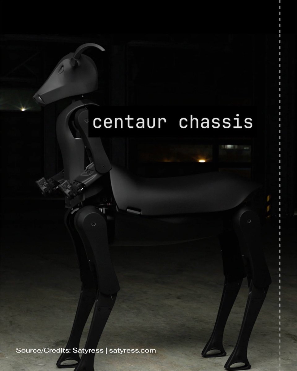 streetsxyz's tweet photo. U.S. company Satyress is developing threehalves, a centaur-style robot designed for dangerous environments such as wildfires, rubble searches, toxic areas and confined spaces. 

The system combines a humanoid upper body with a quadruped mobility platform. https://t.co/mtjkCB537g