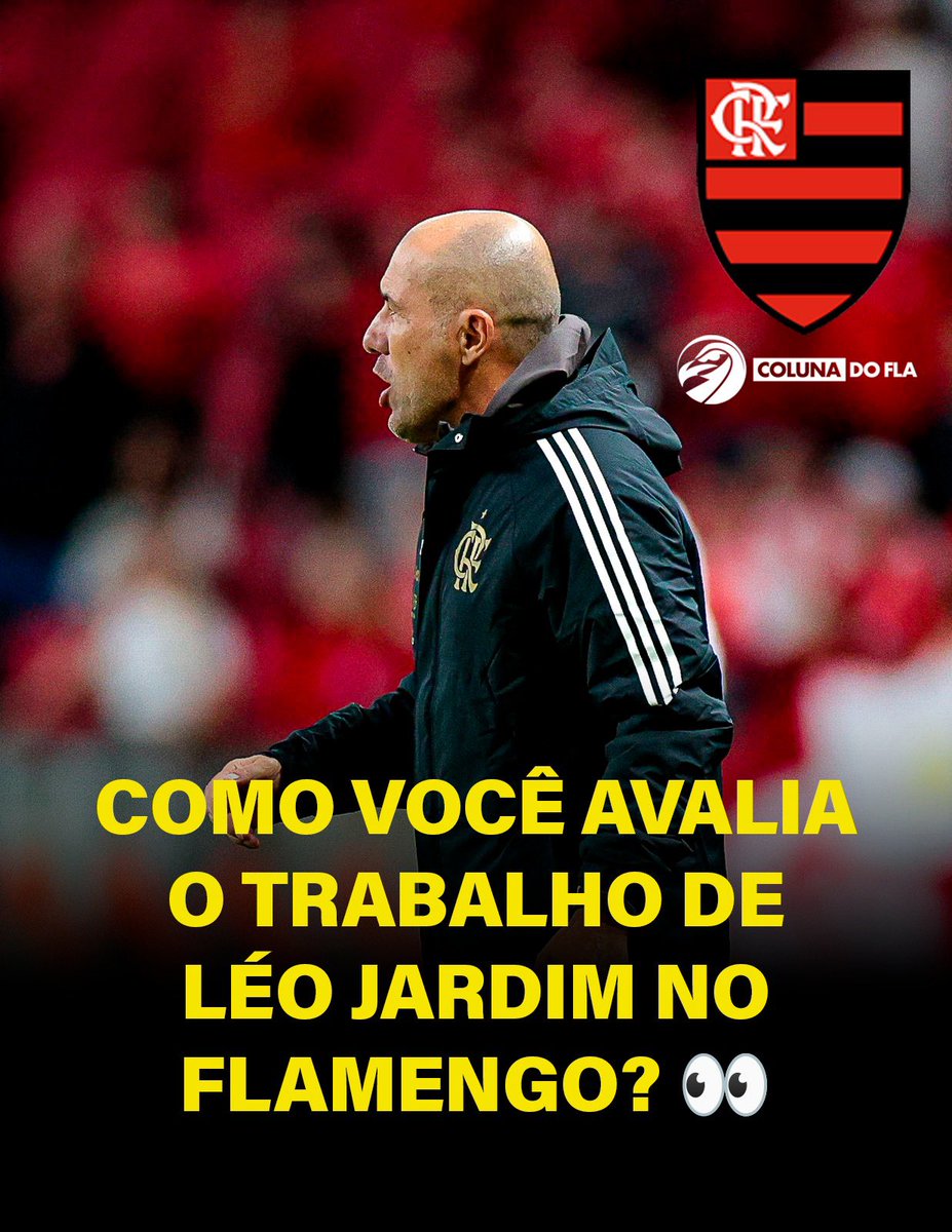 ColunadoFla's tweet photo. 👀 Como VOCÊ 🫵 avalia o trabalho do atual treinador do Flamengo? 

💬 Fala ai nos comentários! https://t.co/rF6dnSkPTd