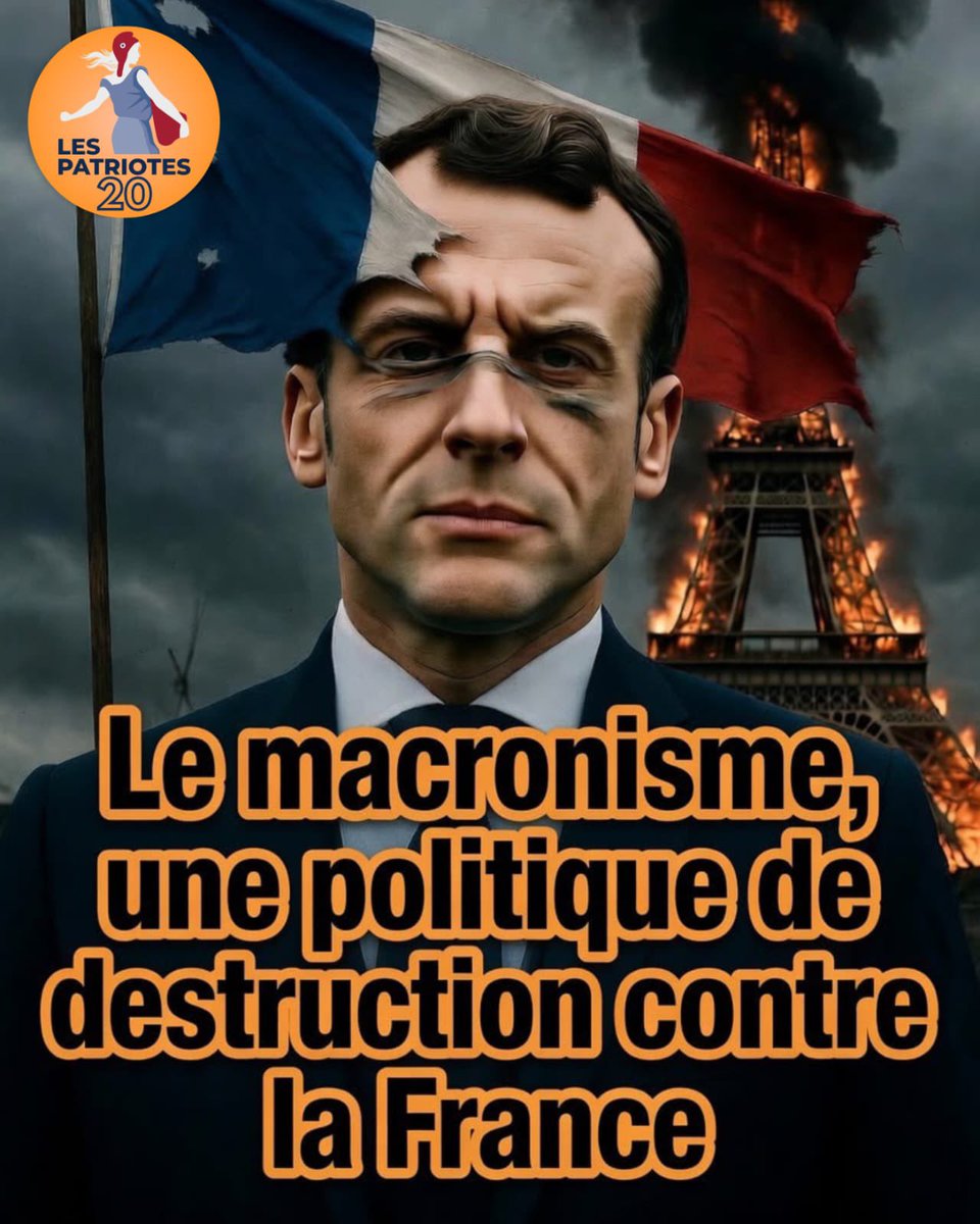 castadominique1's tweet photo. 🛑 ❌MACRONIE DEHORS ! 🛑❌
Des années de renoncements, d’affaiblissement et de mépris : ÇA SUFFIT! 
#patriotes #macronie #politique #france #Presidentielle2027 https://t.co/04bLwKM7lG