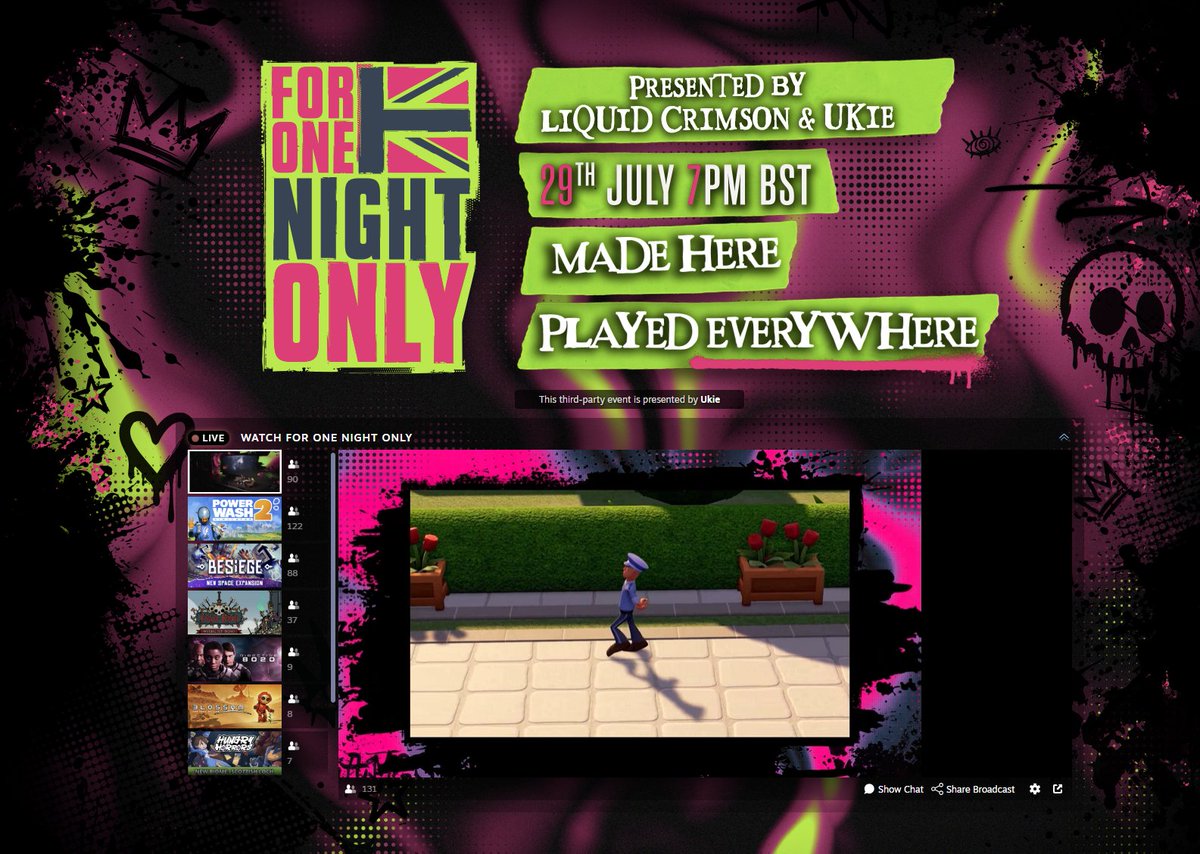 uk_ie's tweet photo. Thanks to everyone who tuned into @FONO_Games  last night.

To keep the celebration going, we launched a UK wide Steam sale for hundreds of games made in the UK.

Half a million views in the hours after launch alone!

Check it out: https://t.co/3wRtgs4FHs https://t.co/D8d4iXOwGC