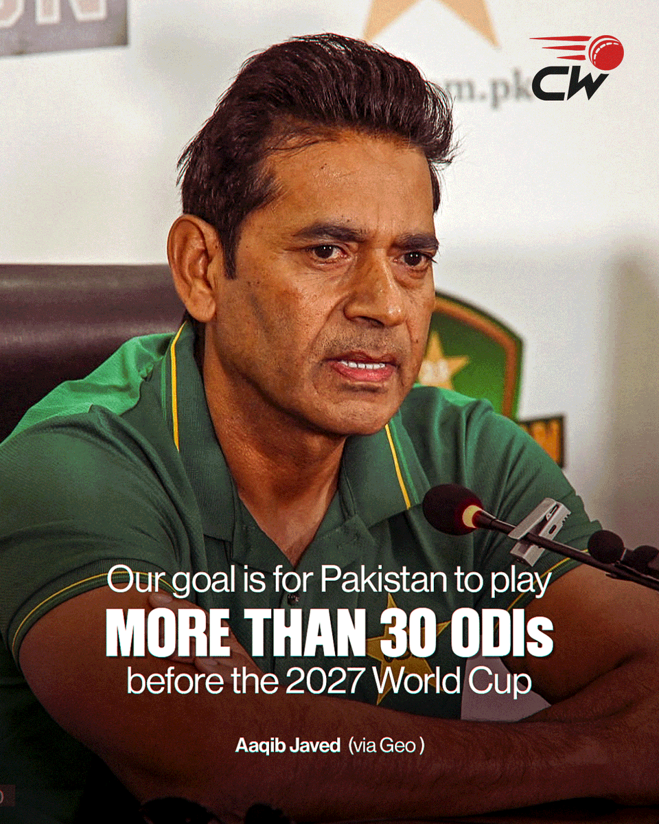 Cricwick's tweet photo. Aaqib Javed has revealed that while the ODI fixtures are already scheduled, efforts are underway to arrange additional matches 👀 https://t.co/okPsbieFb8