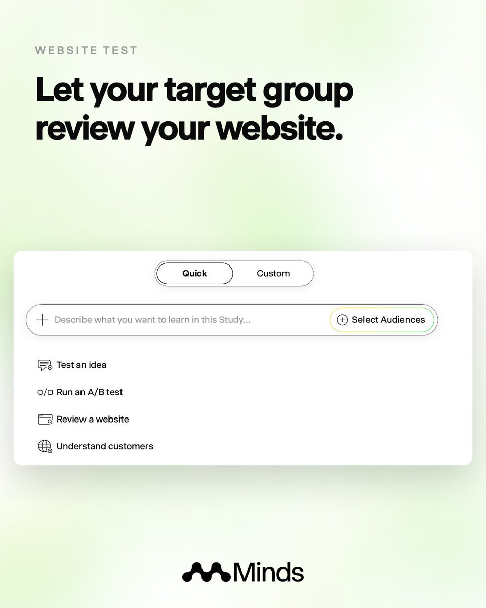 mindsai_co's tweet photo. Just paste your URL and ask your target audience everything about your website.

Get feedback on usability, messaging and friction points in minutes. 

Start for free through the link in Bio.

#SyntheticAudiences #MarketResearch #WebsiteTesting https://t.co/PzMeS5M8r6