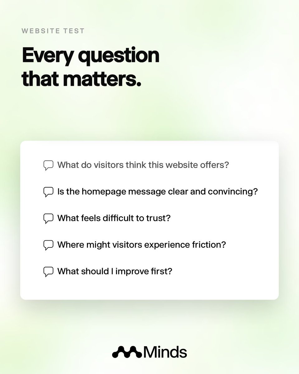 mindsai_co's tweet photo. Just paste your URL and ask your target audience everything about your website.

Get feedback on usability, messaging and friction points in minutes. 

Start for free through the link in Bio.

#SyntheticAudiences #MarketResearch #WebsiteTesting https://t.co/PzMeS5M8r6