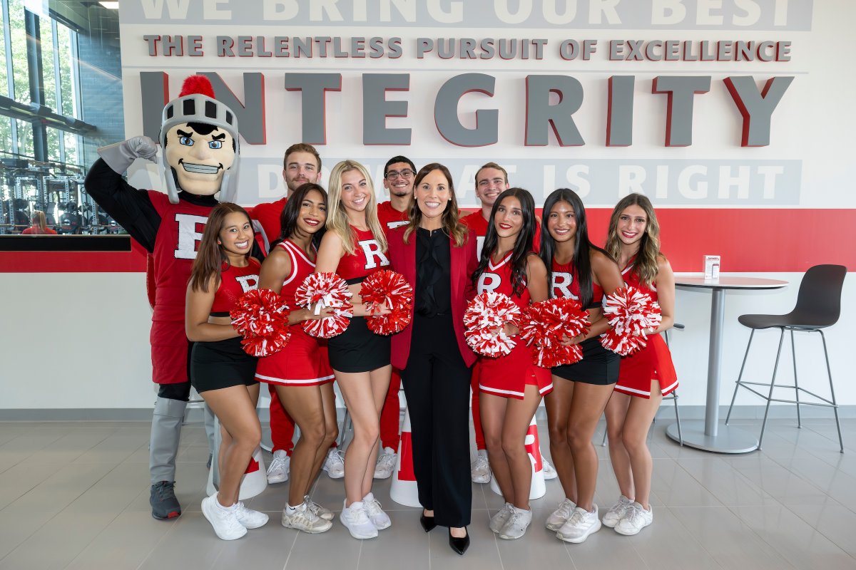 RUAthletics's tweet photo. Celebrating 1️⃣ year with @ZinnKeli On the Banks! 🎉 #GoRU

Read a letter from the Director of Athletics ➡️ https://t.co/CfADuETrOQ https://t.co/CFk0fQds3S