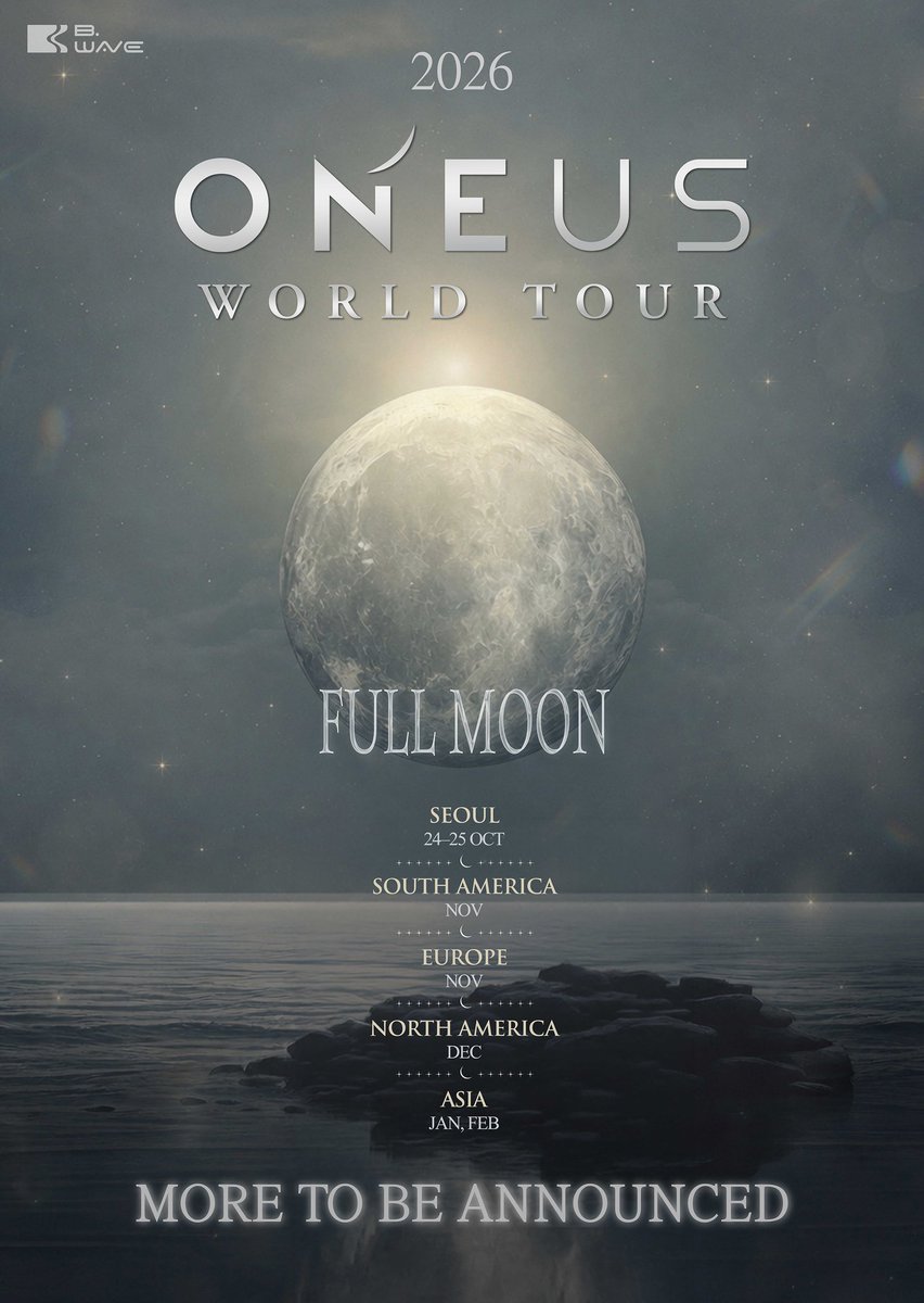 npomvtt's tweet photo. 🚨 ONEUS anuncia a turnê mundial "FULL MOON", com passagem pela America do Sul em novembro. https://t.co/6kWeXOTS4z
