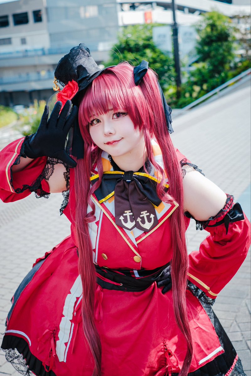 chiru_u7563's tweet photo. Cosplay/🏴‍☠️

出航〜❤️

camera/@yume_tachibana さん

 #hololive  #cosplayㅤㅤㅤㅤㅤ 
 #アコスタみずほPayPayドーム福岡 https://t.co/z7Yh08DP5x