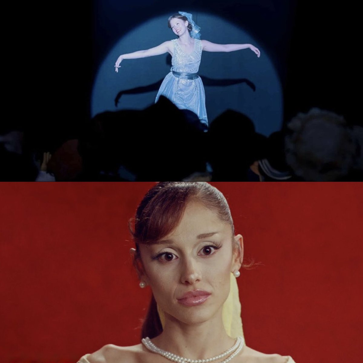 ArianaTourHub's tweet photo. The upcoming ‘petal’ music video is rumored to be inspired by ‘Pearl’. https://t.co/pGvEffmsgg