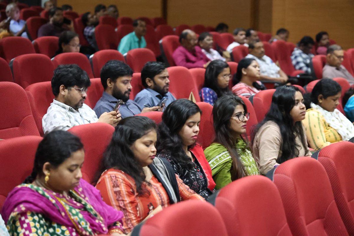 DHE_Odisha's tweet photo. Building the future of higher education with AI.

The second day of the AI Capacity Building Training Programme at Rama Devi Women's University focused on leveraging Artificial Intelligence to enhance academic excellence, strengthen institutional governance, and improve institutional effectiveness.

The sessions, led by experts from IIT Madras, provided valuable insights into practical AI applications and the roadmap for building AI-ready higher education institutions across Odisha.

#HigherEducation #Odisha #AI #ArtificialIntelligence #CapacityBuilding