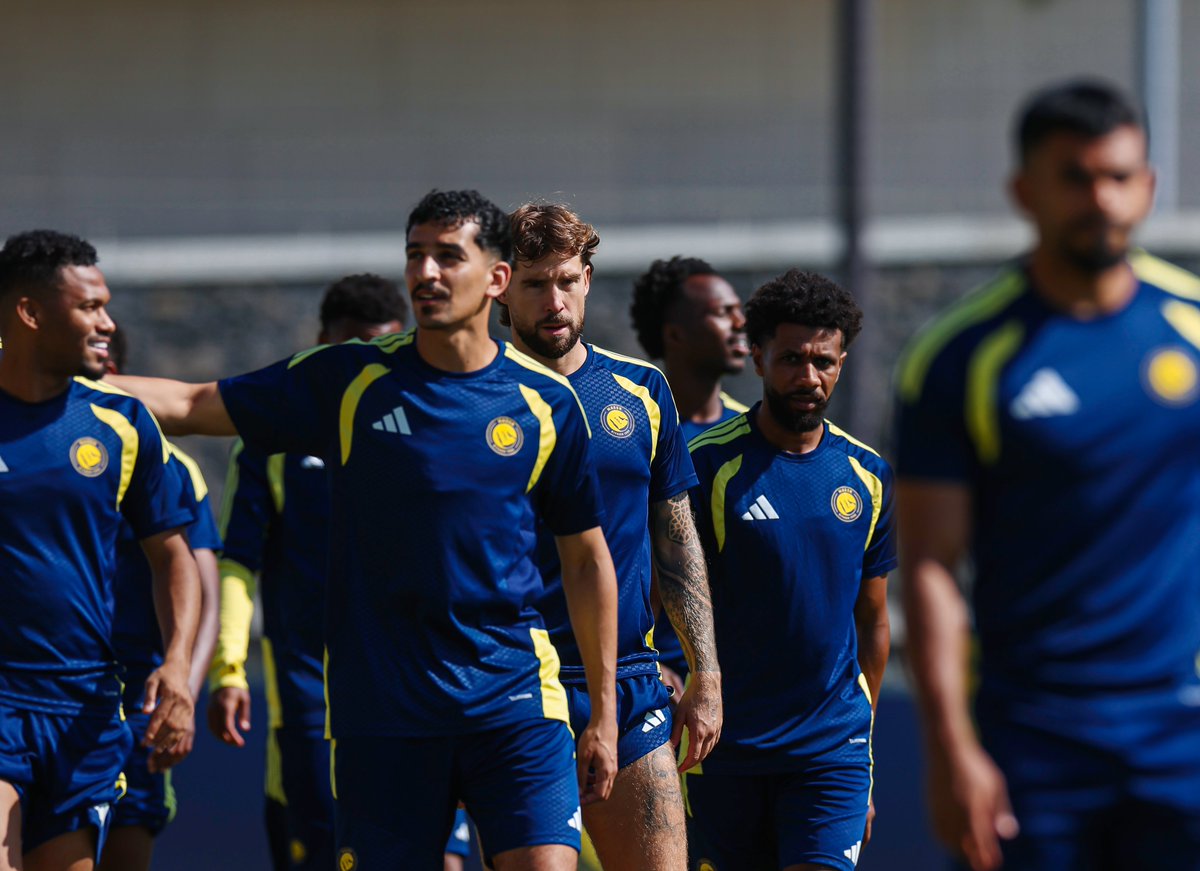AlNassrFC's tweet photo. تدريبٌ صباحـي .. في معسكرنا الإعدادي ☀️ https://t.co/2EH3qT9kX1