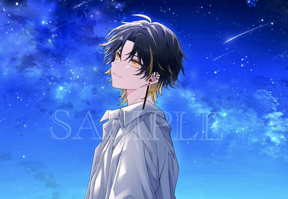 non_koto27's tweet photo. めておら所属・明雷らいと様の『ベテルギウス』歌ってみたにて、MVイラスト(＋差分)を担当させていただきました！

改めましてお誕生日おめでとうございます！！🙇
よろしくお願いします💫✨ https://t.co/uqBwKeQBR6