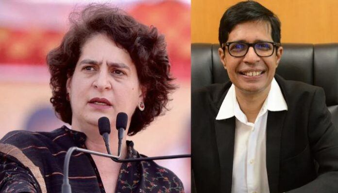 OpIndia_com's tweet photo. Amid a row over Priyanka Gandhi’s ‘gaumutra expert’ jibe against Professor V Kamakoti, 215 academics write an open letter slamming her. 
 
Read what they wrote while questioning Gandhi’s ‘scientific temper’.

https://t.co/1mv8rwRf8L https://t.co/kDmoemMttu