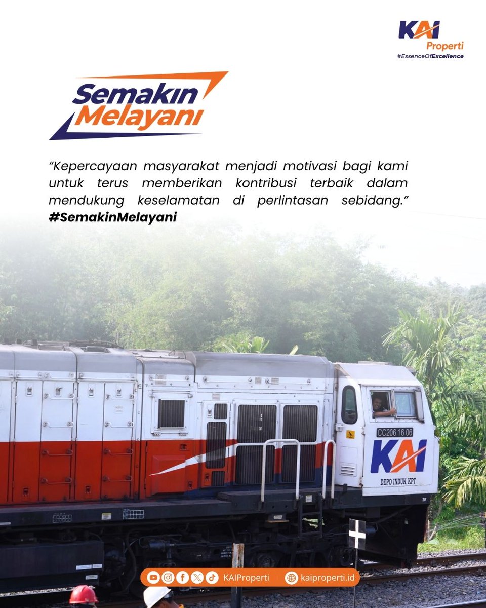 KAIProperti's tweet photo. Keselamatan bukan sekadar tujuan, tetapi harapan di setiap perjalanan. Amanah ini mengingatkan kami untuk terus bekerja dengan tanggung jawab, ketulusan dan komitmen. Terima kasih atas kepercayaan yang terus diberikan pada kami.

#KAIproperti #EssenceOfExcellence #SemakinMelayani https://t.co/Zscnuayhmi