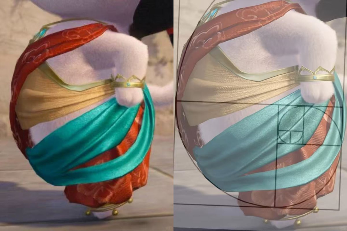 double_pebble's tweet photo. Momo's belly fits the golden spiral!

#InfinityNikki https://t.co/kSNUpI0gFA