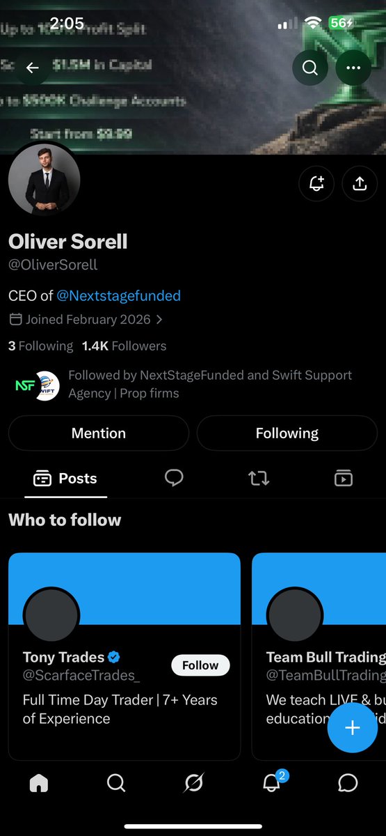 worldPpg's tweet photo. @gfy_26 @Nextstagefunded @OliverSorell @Swift_Support_A ✅ Done my chief 
I can’t post 5 screenshots at a time 
But I’ve been following you for a while now https://t.co/KXYDwket4i
