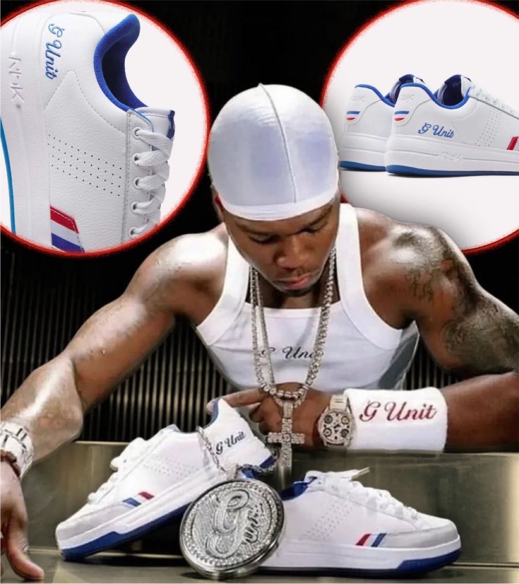 streetsxyz's tweet photo. Reebok is re-releasing the G-Unit G6 sneakers from 2004.

Retail: $130 https://t.co/4o844iYWTf
