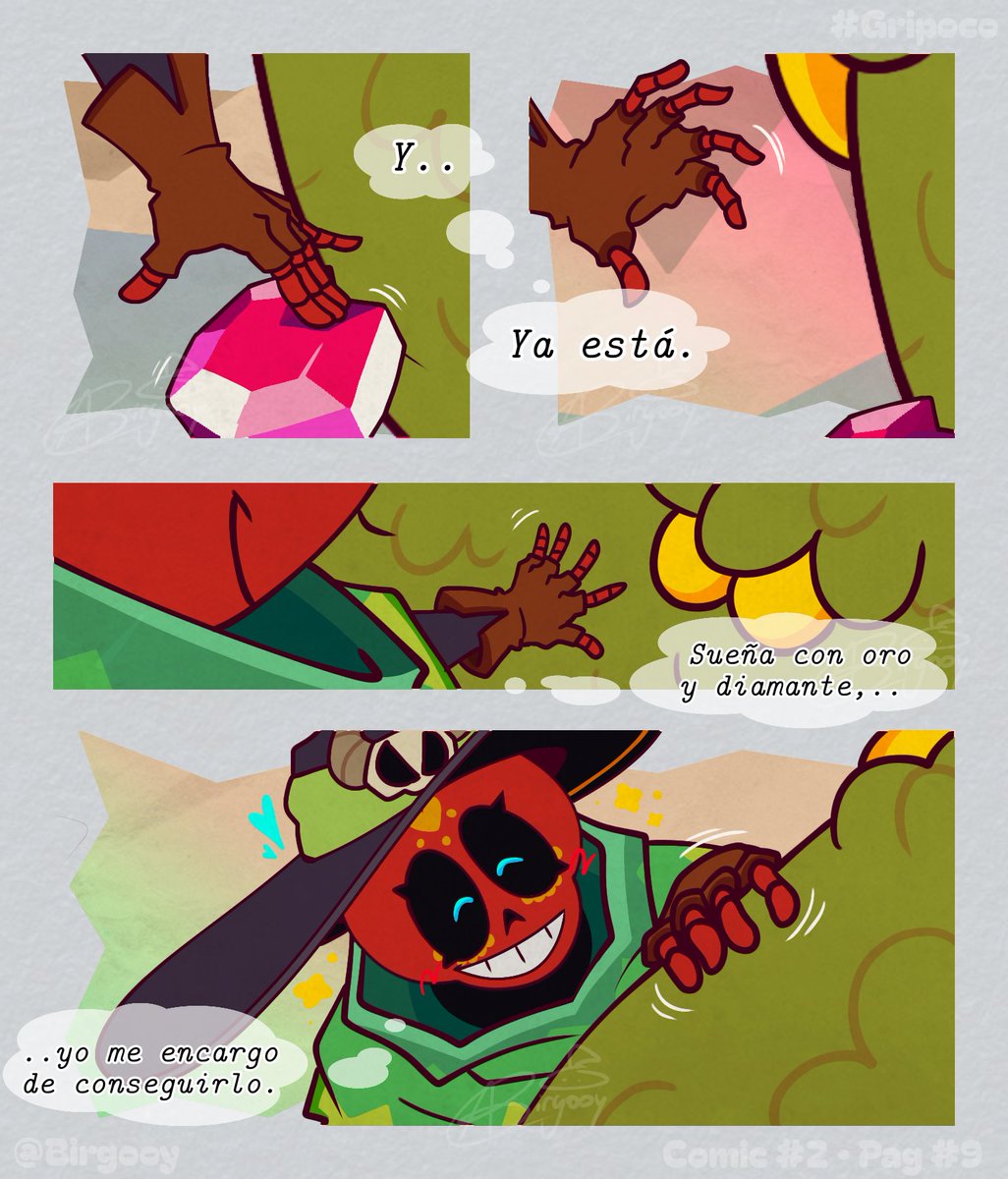 Birgooy's tweet photo. 💚 • "El gran dragón ávaro." • ❤
— (Griff x Poco Comic). 

Páginas; (12/16). 

#brawlstars #griff #poco #gripoco #comic #brawlstarsgriff #brawlstarspoco #brawlstarsart https://t.co/f7KHOLi0o5